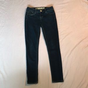 Dark jeans with stretch